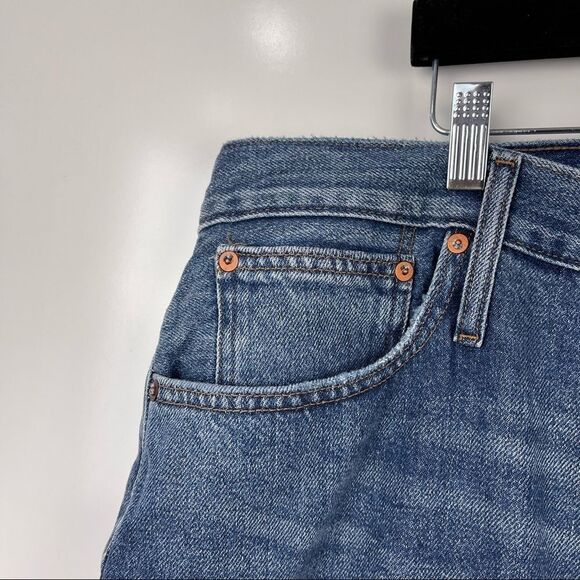 Madewell The Mom Jean High Rise Downey Wash Women's Size Petite P35 Plus Size - Picture 2 of 9